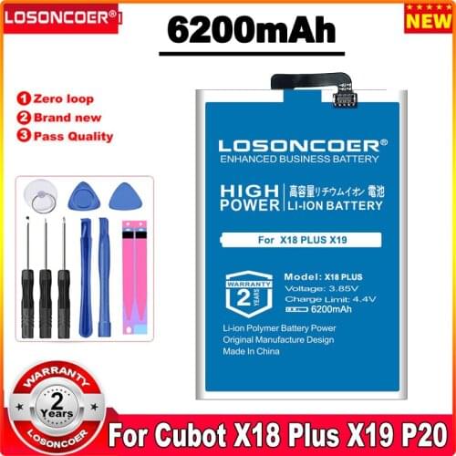 LOSONCOER CUBOT X18 Plus Phone Batteries China