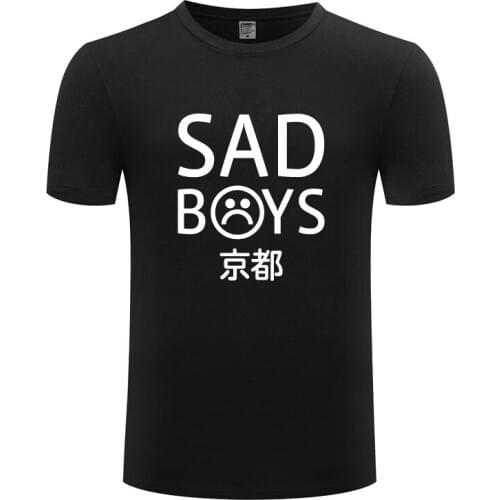 Yung Lean UNKNOWN DEATH Sad Boys T Shirts Men Hip Hop Short Sleeve O Neck Cotton Man T-Shirt Cool Funny Streetwear Top Tee