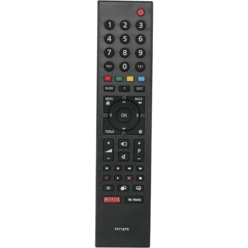 New TP7187R Replaced Remote Control fit for GRUNDIG Smart LCD TV 40VLE8160BL RC3214801/02 with Netflix button