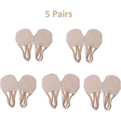 Girls Rhythmic Gymnastics Toe Shoes Soft Half Knitted Socks Ginastica Elastic Dance Feet Protection Shoes Ballroom Accessories