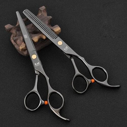 Professional 6 Inch Hair Scissors Thinning Barber Cutting Hairdressing Stainless Steel High Quality Salon Shears Multi-color