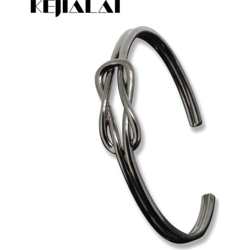 2016 Hot Sale Unisex Adjustable Bangles, Black Gun Plated Well Designed & Fashion Open Cuff Bangle / Bracelets