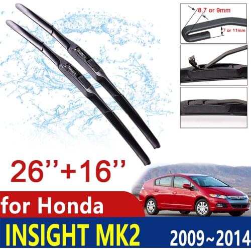 Car Wiper Blade Windscreen for Honda Insight MK2 2009~2014 ZE2 ZE3 Front Windshield Wipers Car Accessories 2010 2011 2012 2013