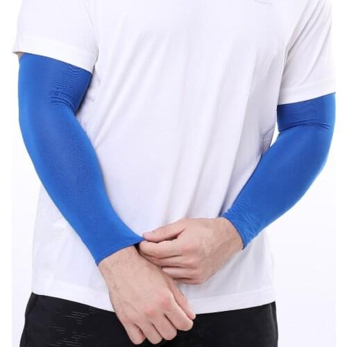 Outdoor Ice Silk Sleeves Breathable Quick Dry UV Sunscreen Cuff Cycling Ice Silk Cool Arm Sleeves Summer