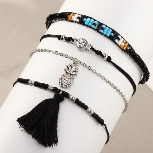 Vintage friendship Bracelet For Women 2021 Handmade Woven Tassel Bracelet Embroidery Braided Bracelets Wholesale Gifts