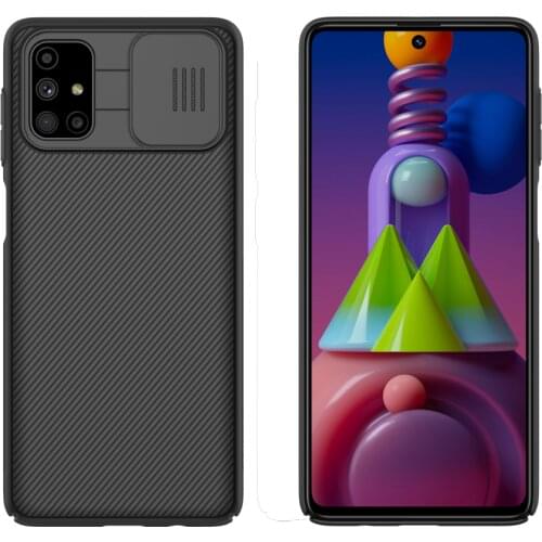 Camera Protection Case for Samsung M51 Nillkin Slide camera Protection Cover Funda Galaxy M51 Lens cover back Case