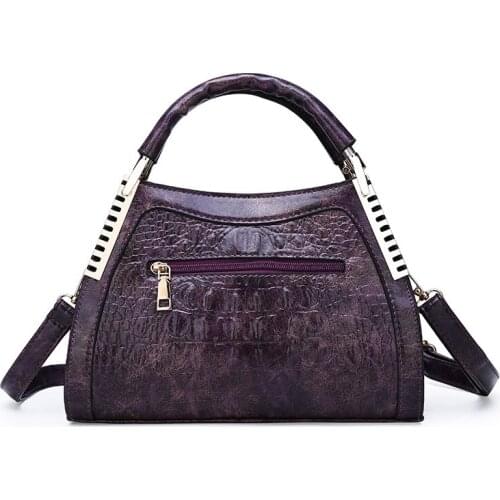 Womens bags European and American fashion retro embossed womens handbag shoulder bag diagonal bag sh110038