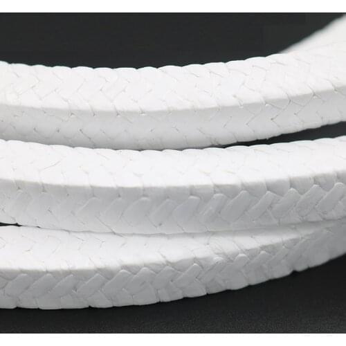 20x20mm FEP Packing Sealing Tape Seal No Oil Packing Polytef Sealing Strip Corrosion Resistant Acid Base Pressure-1Meter