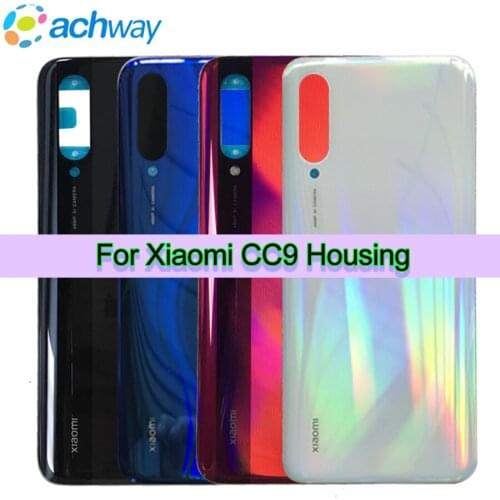 3D Glass Housing For Xiaomi Mi CC9 Rear Door Housing Case Glass Panel With Adhesive For Mi A3 Battery Cover Back Battery Cover