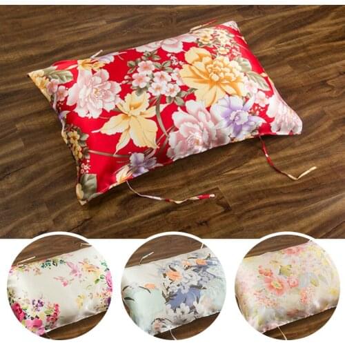 48x74cm Silk Satin Pillow Case Bedding Pillowcase Smooth Home Luxury Comfortable Soft Pillow Case