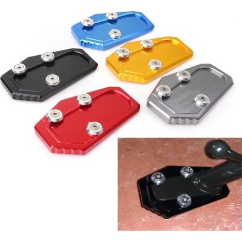 Motorcycle CNC Aluminum Kickstand Foot Side Stand Extension Enlarge Pad Support Plate For BMW R1200RT R1200 RT 2014-2015