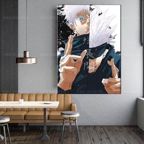 Jujutsu Kaisen Gojo Satoru Anime Poster Canvas Painting HD Prints Picture Wall Art Modern Modular Nordic Living Room Home Decor
