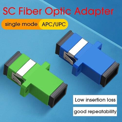 Free Shipping 300/bag SC APC Simplex mode Fiber optic Adapter SC APC Optical fiber coupler SC Fiber flange