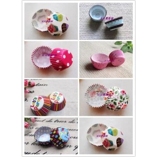 Mini size Assorted Paper Cupcake Liners Muffin Cases Baking Cups cake cup cake mould decoration 2.5cm base