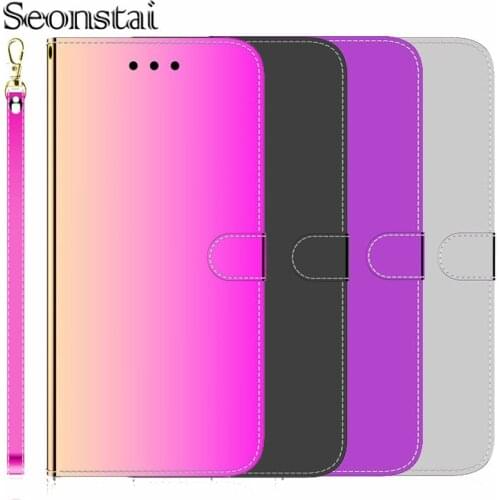 For Sony Xperia 20 Xperia 1 5 Case Mirror Clear View PU Leather Kickstand Flip Cover For Sony Xperia 20 Luxury Phone Back Shell
