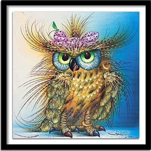 Diamant painting diamond painting full square Diamond embroidery animals owl diamond round diamant painting 569DD 5d diy