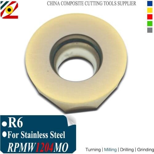 EDGEV R6 RPMW1204MO RPMW1204 MO EP6350 Milling Carbide Inserts Tools for Face Mill Cutter EMR Series Tools CNC Machine SS