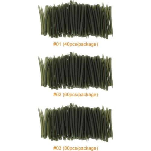 Carp Fishing Hook Sleeve Rubber Tip Tube Positioner Terminal Fishing Tackles Anti Tangle Fishing Accessories