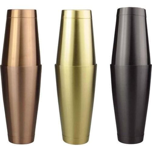 2pcs American Style Cocktail Shakers Mixer Wine Martini Stainless Steel Shaker Cup Bos Mixing Cup Drink Bartender Bar Tool 750Ml