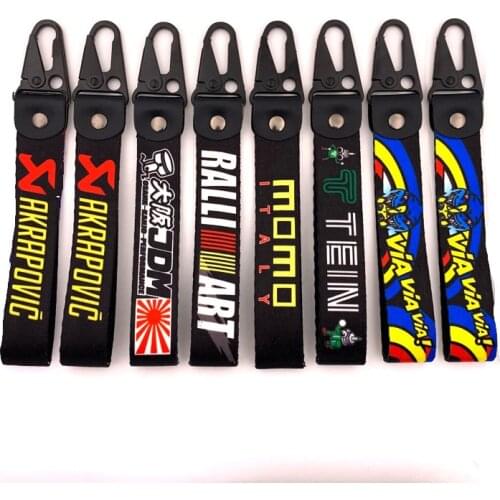 Motorcycle Car Key Ring Ribbon Hanging Buckle Metal Buckle for momo tein jdm viv Personality Cool Practical Ornaments