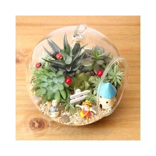 Home Decoration Micro-landscape de 1PCS Artificial Flower Fleshiness Cactus Plant Real touch Palm flower for decor