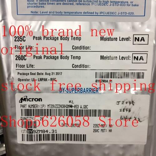 MT29VZZZAD8HQKPR-053 MT29VZZZAD8HQKWL-053 W.G8C JZ048 BGA 100% new original 1PCS/LOT STOCK
