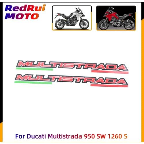 For Ducati Multistrada 950 SW 1260 S Enduro Motorcycle Tank pad 3D Sticker Body Shell Decal Side Panel Protector Fairing Emblem