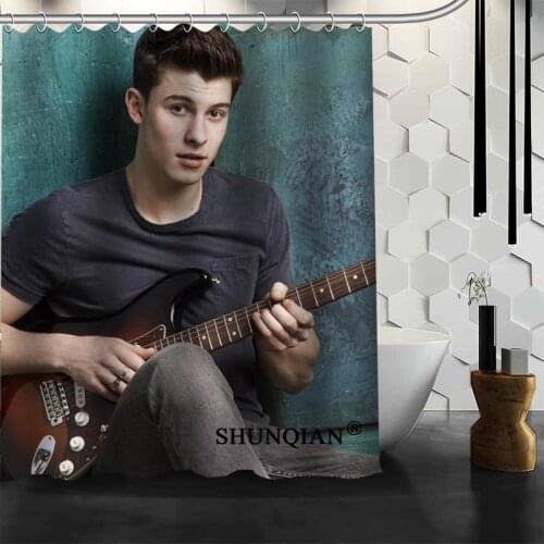 New Arrival Shawn Mendes Shower Curtain Polyester Fabric Printing Bathroom Curtain Waterproof Bathroom Products With Hook