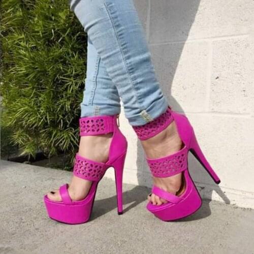 SHOFOO shoes,Elegant fashionable womens shoes, leather, about 14.5cm high-heeled sandals, womens sandals,banquet shoes