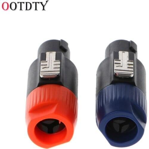 OOTDTY Speakon Male Plug Speaker 4 Pole 4 pin Neutrik Type NL4FX Audio Cable Connector