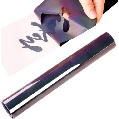 SUNICE Reflective Heat Press Transfer Vinyl Colorful PU Decor Accessories Sewing Supplies T-Shirt Iron On HTV Printing Clothing