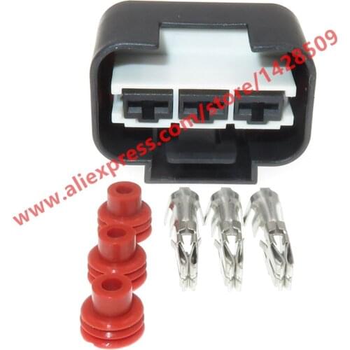 10 Sets 3 Pin Waterproof Female Automotive Plug Electric Wire Radiator Fan Harness Connector For Hyundai KIA 1743271-2