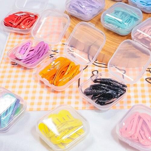 10Pcs/Box Mini Shining Candy Color Hairpins Baking varnish 3cm Children Hair Clips Barrettes Kids Hair Accessories Headwear