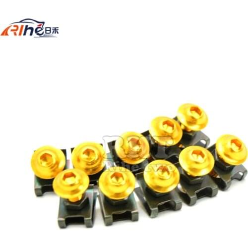 10 Pieces 6MM Motorcycle Fairing Body Screws For Honda MSX125 Honda NC750S BMW K1300R Kawasaki Z1000 Yamaha YZF-R6 BMW HP4