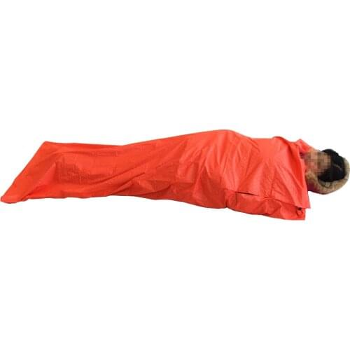 200 * 72cm Portable Warming Single Sleeping Bag Reflective Lock Temperature Outdoor Camping Travel Hiking Sleeping Bag