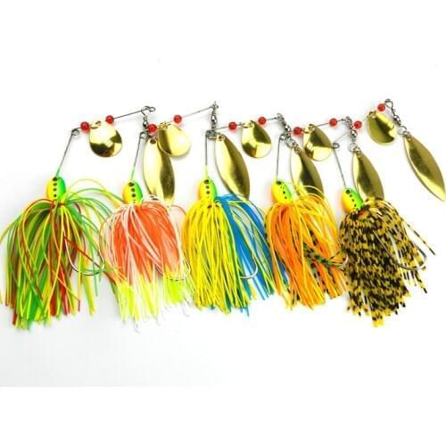 HENGJIA 5PCS 16.3G lead head pike carp buzzbait fishing lures wobbler pike carp trout catfish fishing baits pesca fishing tackle