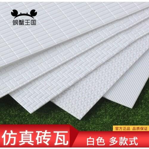 ABS Grid Board DIY Sand Table Materials Model Plate Toys Building Model Plastic Board For Diorama Architecture Scene Model