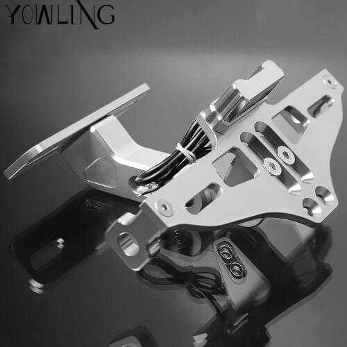 For Yamaha FZ07 MT07 Moto Tracer 700 XSR 700 MT-07 2013-2017 FZ-07 FZ MT 07 License Plate Holder Registration Number Plate