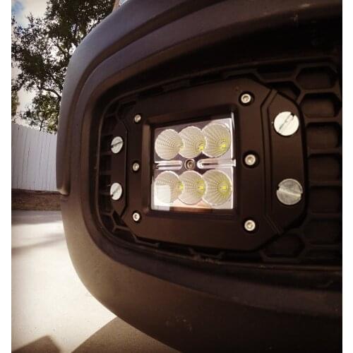 1 Piece 4 inch Led Work Light 18W Led Flush Mount Bumper Light for Off-road Trucks Cars SUV 4WD 4x4 UTE Raptor F150 Wrangler 12V