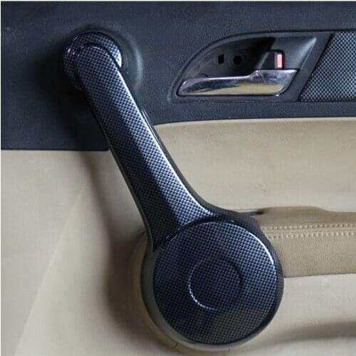 Carbon Fibre Interior Air Outlet Window Door Handle Gear Cup Dashboard Decorated Mouldings For Honda CRV 2007 08 0910 11CAA298B