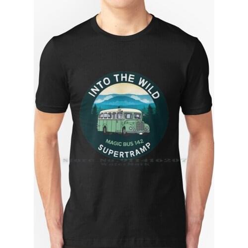 Into The Wild Magic Bus 142 Classic T-Shirt - Christopher Mccandless - Alaska - Stampede Trail Alaska - Wilderness T Shirt 100
