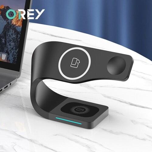 15W Qi Fast Magnetic Wireless Charger Stand For iPhone 13 12 11 Apple Watch 4 in 1 Charging Dock Station for Airpods Pro iWatch