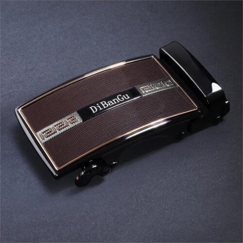 Automatic Buckle For Width 35mm Belt Strap Famous Brand Designer Metal Ratchet Belt Buckles Men Leather Belt Accessories DiBanGu
