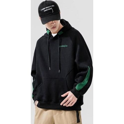 Men Embroidery Loose Hoodies 2020 Spring Korean Sweatshirts Harajuku Oversize Hip Hop Hoodie Clothes 5XL Fashions