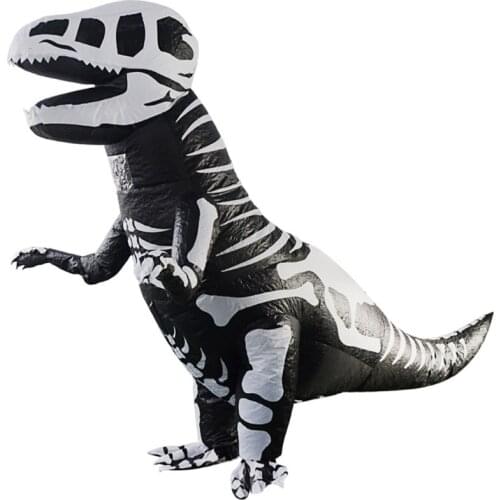 Dinosaur Costumes Air Stuffed Inflatable Costume for Halloween’s Day Cos-play Party Tyrannosaurus Toy Blow Up Costume