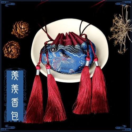 New Grandmaster of Demonic Cultivation The Untamed Wuxian Sachet Amulet Cloth Bag Tassel Handwork Cosplay Props Gifts