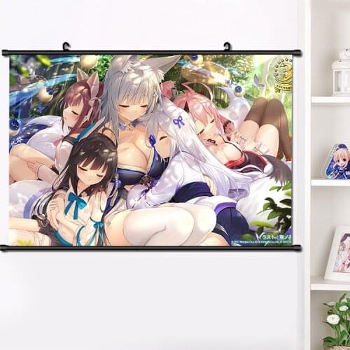 NEW Anime Games Azur Lane Shinano HD Wall Scroll Painting Beautiful Poster Home Decor Collectible Decorative Art Gifts 40*60 cm