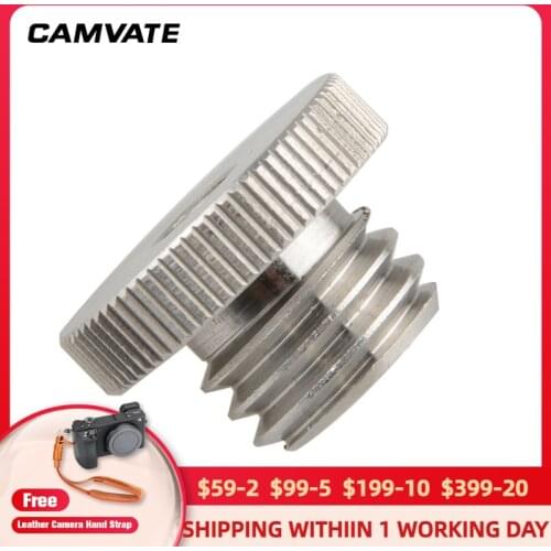 CAMVATE 1/4"-20 to 5/8"-11 Threaded Screw Adapter For BOSCH Tripod Laser Level Adapter 1/4 Male to 5/8 Female Screw C1468