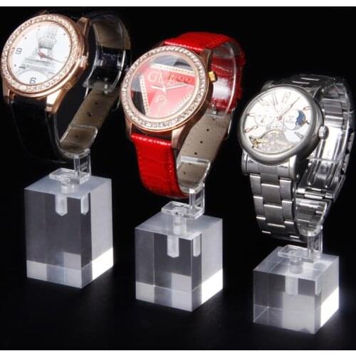 High -Low Acrylic Watch Display Watch Stand Holder Watch Organizer Jewellery Stands Jewelry Case Crystal