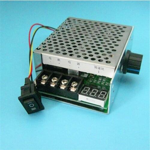 40A Current High Power DC Brushed Motor Speed Controller Push-rod Driver CW CCW Switch Digital Display MAX 60A 0~100% Adjustable